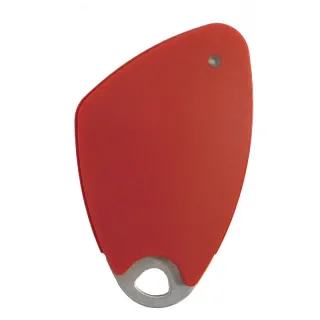 Badge Électronique Mifare Mains-Libres - Insert Alu Gravé - Rouge