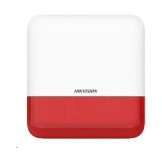 DS-PS1-E-WE/Red Outdoor siren, 110dB, 4*CR123A(inclu), IP65, 868