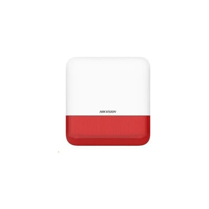 Ds-Ps1-E-We/Red Sirène Extérieure Sans Fil Rouge Axpro