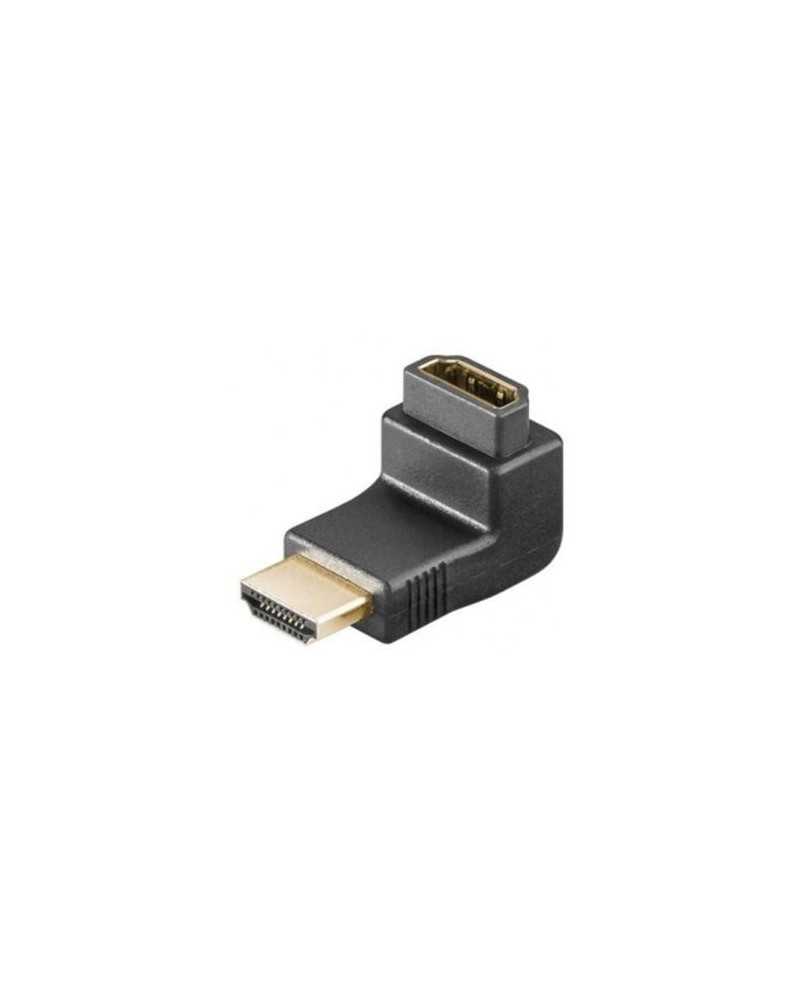 Adaptateur HDMI? HDMI? Connecteur HDMI? Femelle Plaqué or Coudé à