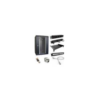 Kit Coffret Reseau 10''Monte+Acces,Cap:9U, LxpxhMm:310X300X485