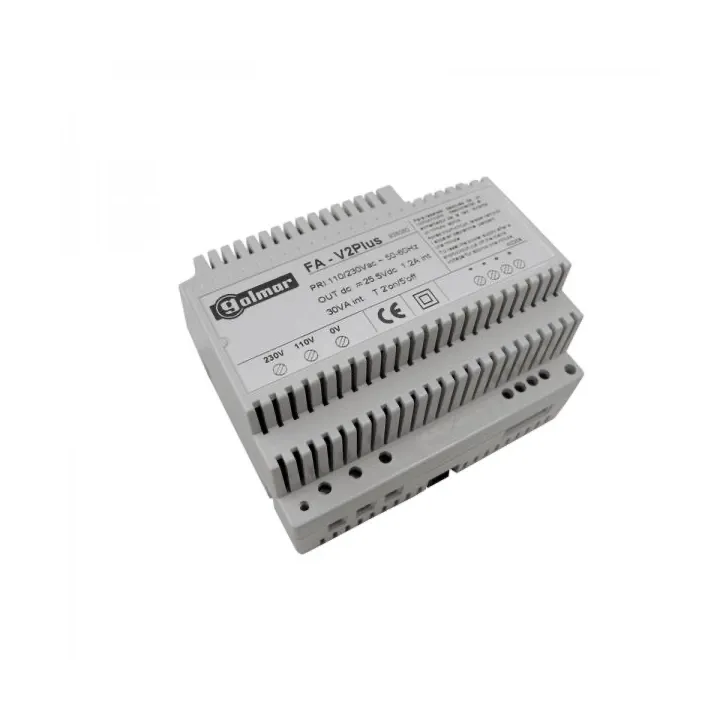 Alimentation Modulaire Bus V2Plus 2 Fils 25.5 Vcc / 30 Va, 6 Modules Din