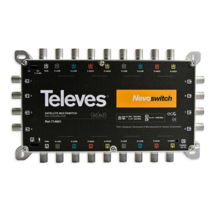 NEVOSWITCH 9x9x8 F TERMINAL/CASCADABLE