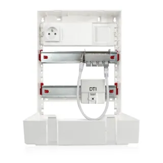 Tableau De Communication 351 Saillie G3 1P 4 Rj Cat6A Dti Capot