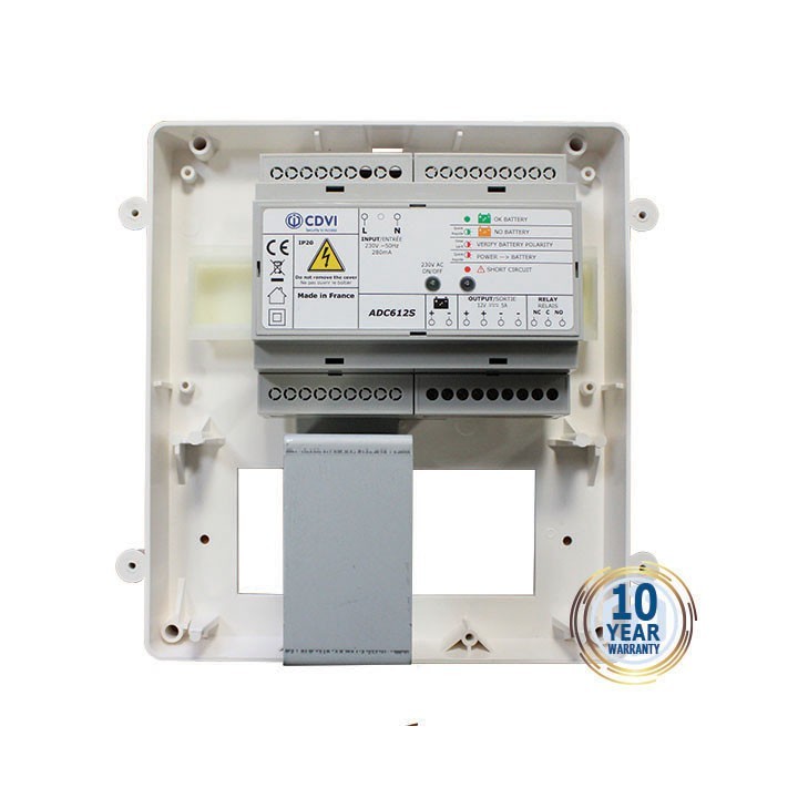 Alim secourable 12V DC-5A-Leds et relais-Boite métal
