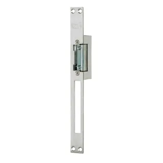 Gâche Symétrique 10/24V 2 Temps 67Mm Inox + Têtière Inox
