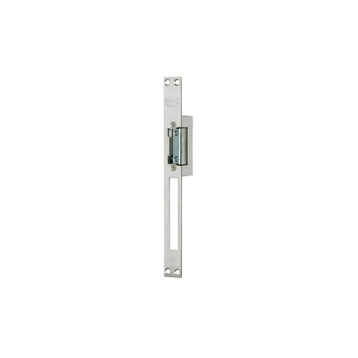Gâche Symétrique 10/24V 2 Temps 67Mm Inox + Têtière Inox