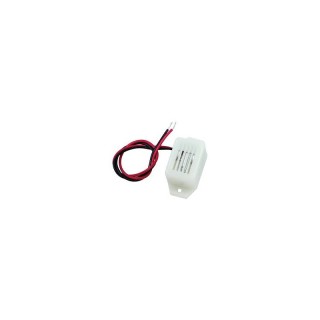 BUZZER ACIER INOXY D:19 MM 12V DC/30MA/85 DB/30 CM