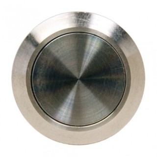 Bouton Poussoir Inox 19 Mm No Bornier À Vis