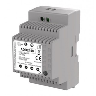 Alimentation Sur Rail Din 230V Ac / 24V Dc / 60W - 2,5A
