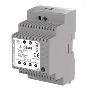 Alimentation sur rail DIN  230V AC / 24V DC / 60W - 2,5A