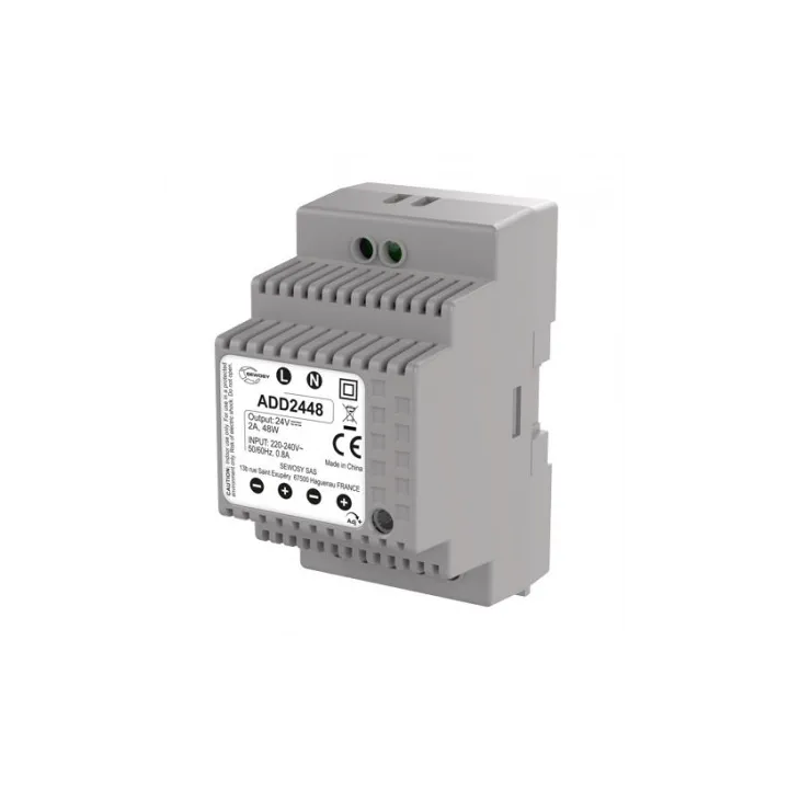 Alimentation sur rail DIN  230V AC / 24V DC / 60W - 2,5A