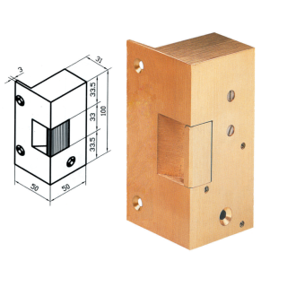 Gâche N° 13 Tirant Impulsion 12 V Ac/Dc