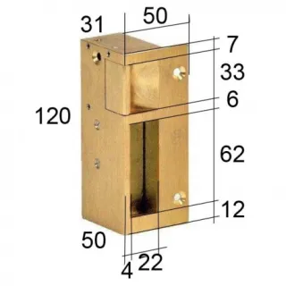 Gâche N° 3 Droite Tirant Électro Inversé 24 V Cc