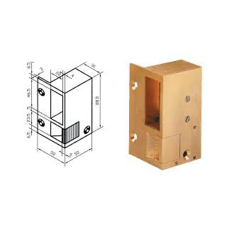 Gâche N° 1 Gauche Poussant Électro Inversé 12 V Cc