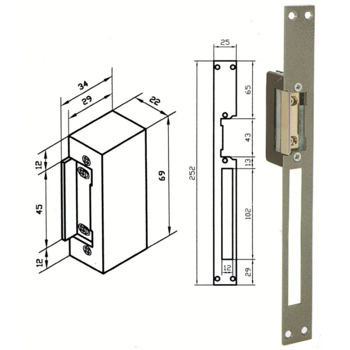Mécanisme Ca Pour Beugnot C 12 V Ac/Dc