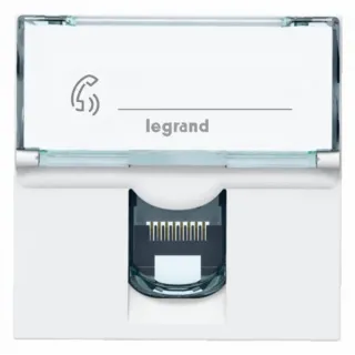 Prise Rj45 Catégorie 6 Ftp Mosaic 2 Modules - Blanc