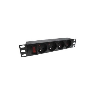 BANDEAU DE PRISE PDU 10" 4 PRISES AVEC INTERRUPTEUR
