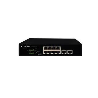 Série Advance - Switch Poe 8 Ports + 2 Uplinks Gigabit, Compatible Vip