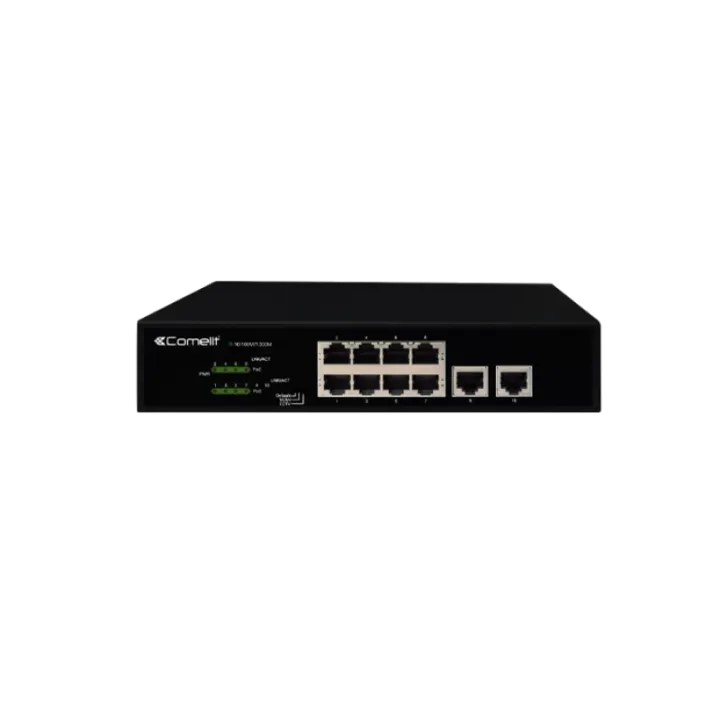 Série Advance - Switch Poe 8 Ports + 2 Uplinks Gigabit, Compatible Vip