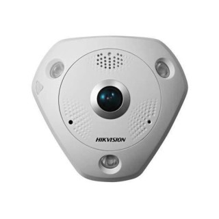 Caméra réseau fisheye 6 MP avec vision panoramique à 360°, détection intelligente et audio bidirectionnel intégré.
 (DS-2CD6365G