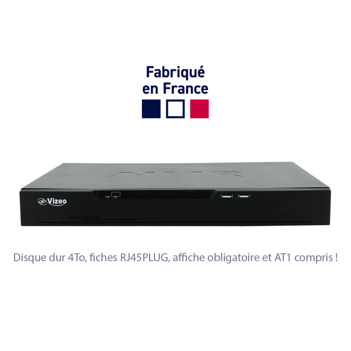 Kit complet comp de:1 HD516+1AT1+1 HDD 4To+32xRJ45PLUG+1Affi