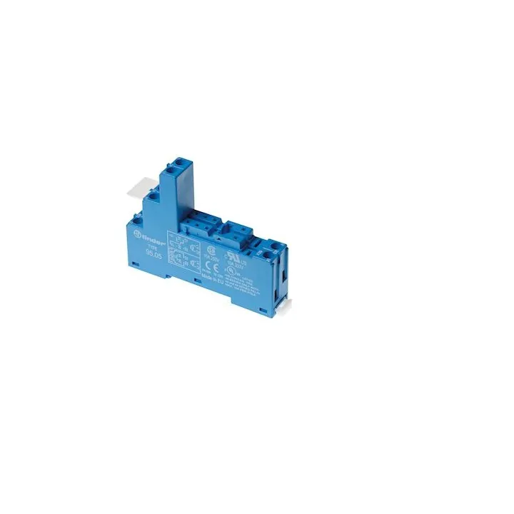 Support 10A 250V Séries 4051, 4052, 4061,Bleu, Étrier Métal,À Cage, Pinning 5Mm