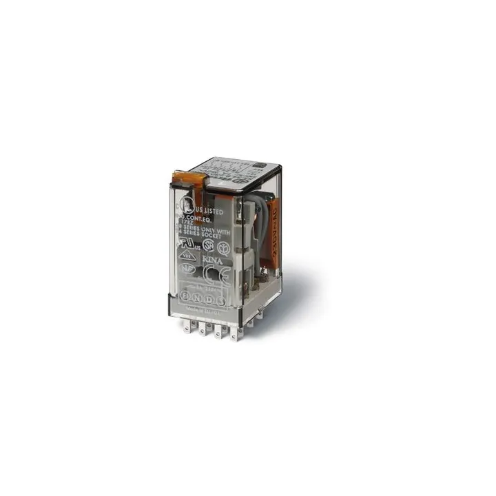 Relais Industriel 4Rt 7A 24V Dc, Bouton Test Et Indicateur Mécanique