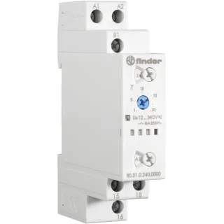 Relais Temporisé 6 Fonctions Multitension 1Rt 16A 12-240V Ac/Dc, De 0,1S À 24H