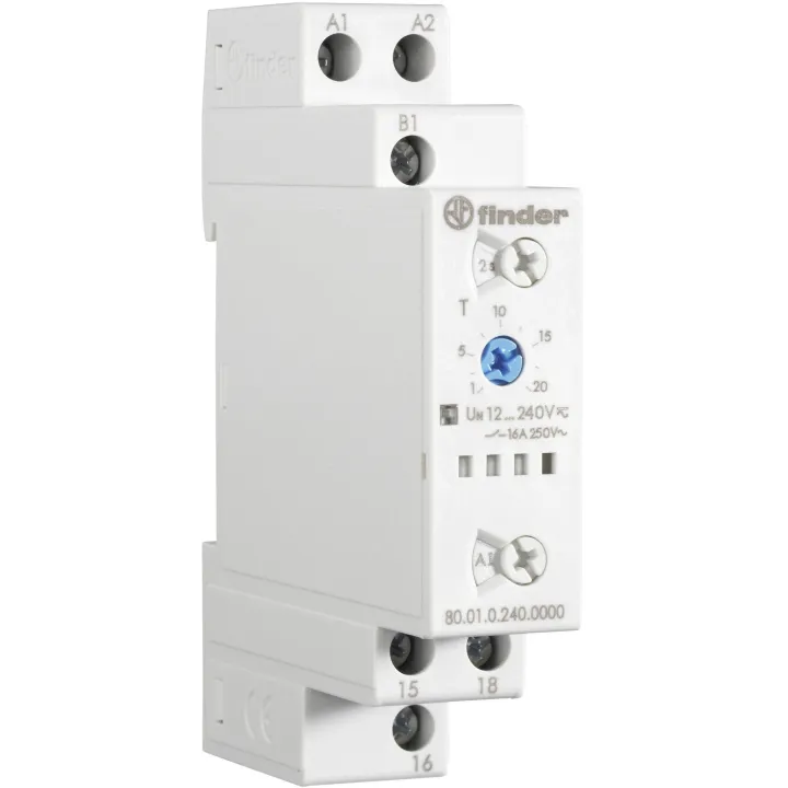Relais Temporisé 6 Fonctions Multitension 1Rt 16A 12-240V Ac/Dc, De 0,1S À 24H