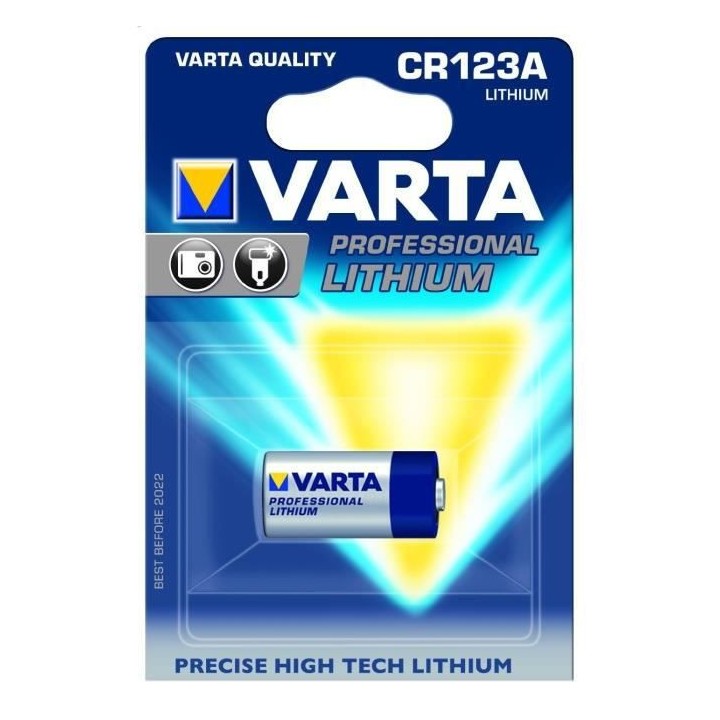 PILE 3V CR123A - BLISTER DE 1