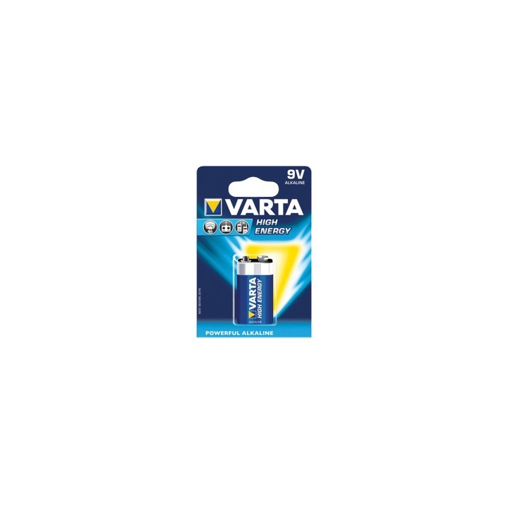 Pile Alcaline 9 Volts Varta 6Lr61 Blister De 1