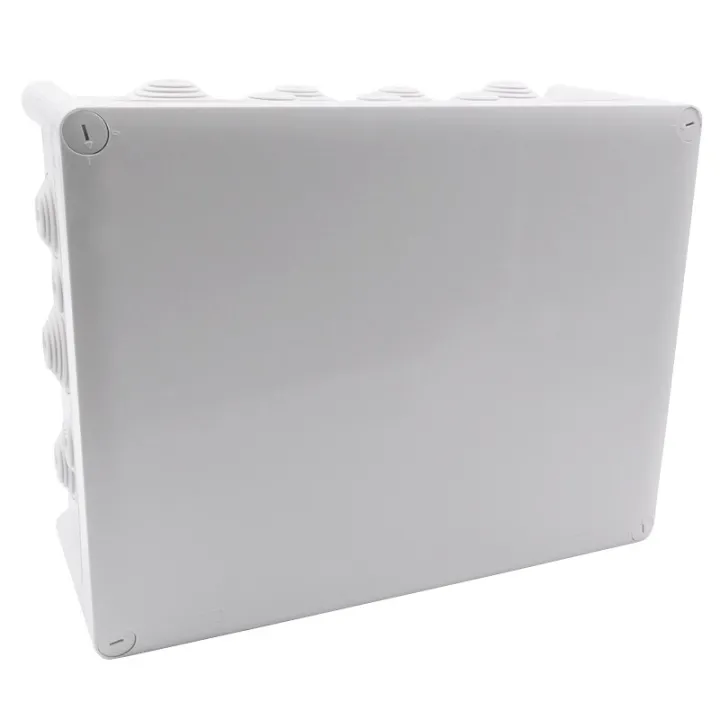Boîte De Dérivation Rectangulaire - 310X240X124Mm - Fermeture 1/4 De Tour - Gris