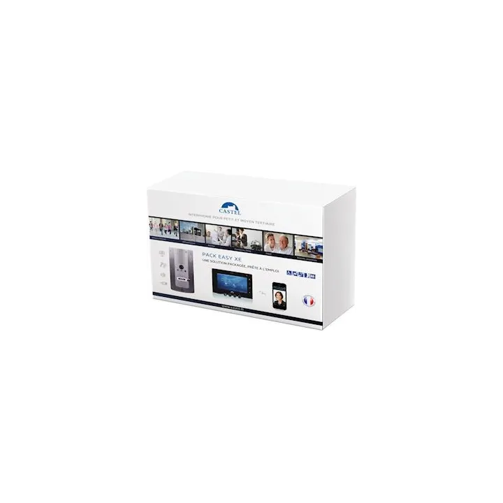 Pack 1 Xe Video 1B, 1 Xe Monitor, 1 Switch 8 Ports Dont 4 Poe+, 2 Ext Castelsip