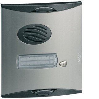 Blindage platine de rue 1 logement, pour interphone radio habita