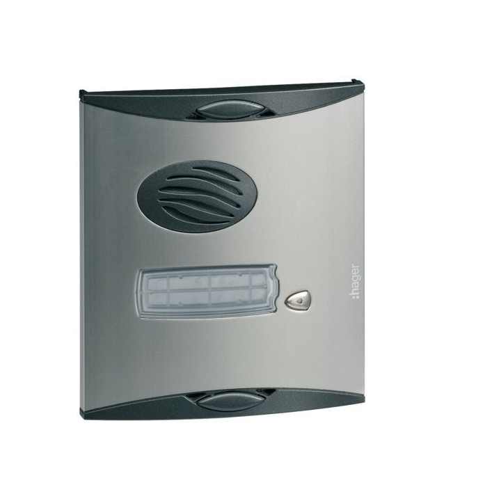 Blindage platine de rue 1 logement, pour interphone radio habita