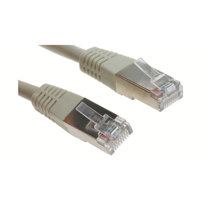 CORDON RJ45/RJ45 GRIS CAT6 FTP  CERTIFIE LSOH MALE 5M
