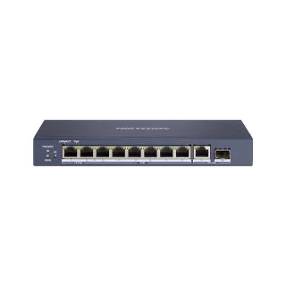 DS-3E0510HP-EL2, Unmanaged, 8 Gigabit RJ45 PoE ports, 1 Gigabit