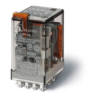 Relais Industriel 4Rt 7A 24V Ac, Bouton Test Et Indicateur Mécanique