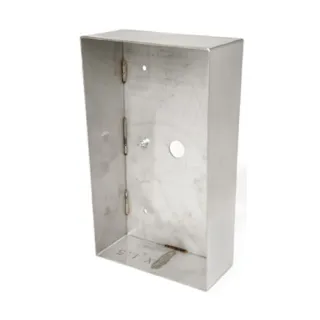 Cadre Saillie Inox Avec Visière Anti Pluie, Pour Platines Audio Kda2 Et Kda4