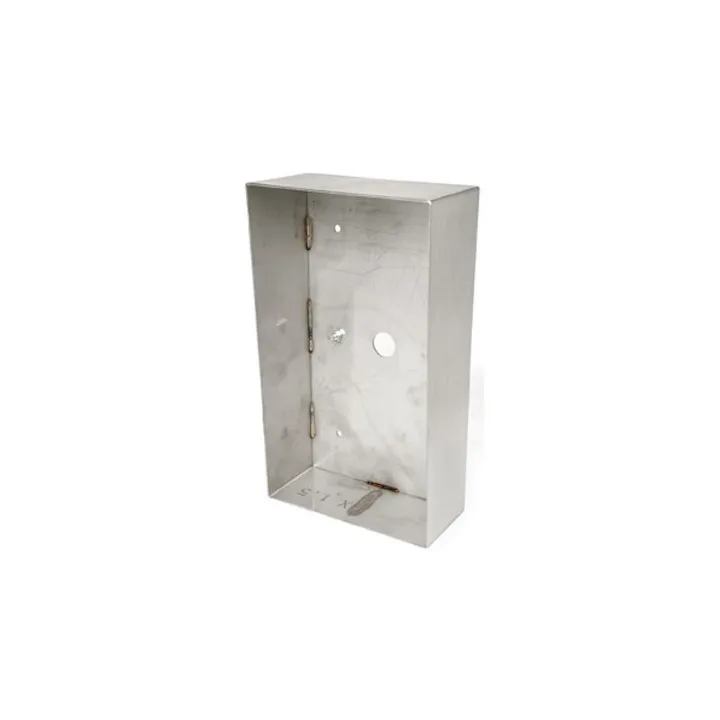 Cadre Saillie Inox Avec Visière Anti Pluie, Pour Platines Audio Kda2 Et Kda4
