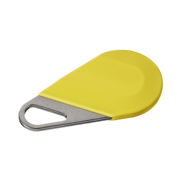 Badge HEXACT type porte clé Jaune