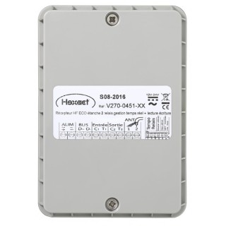 Récepteur HF 868 Mhz HEXACT avec antenne intégrée, 1 porte, avec HECOMGSMV3
