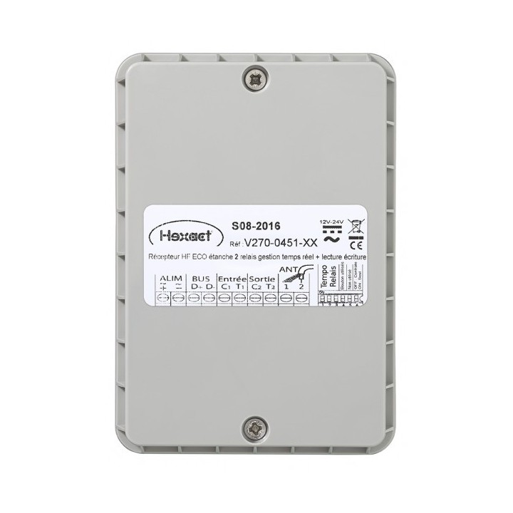 Récepteur HF 868 Mhz HEXACT avec antenne intégrée, 1 porte, avec HECOMGSMV3