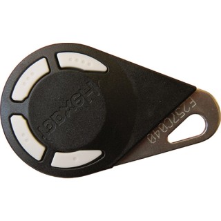 Télécommande radio bi-technologies 868 MHz noire-4 boutons