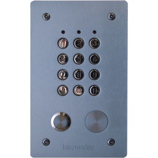 Clavier à codes encastré 99 codes, 2 relais. INOX et touches en