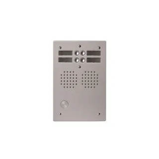 Platine Aluminiumhaut-Risque Audio 4 Appel 2 Rangée