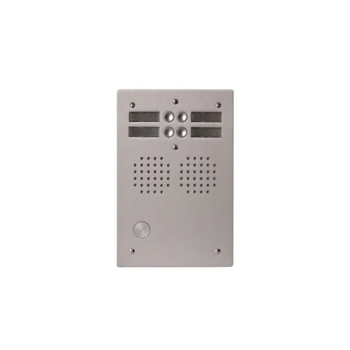 Platine Aluminiumhaut-Risque Audio 4 Appel 2 Rangée