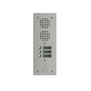 Platine Aluminium Haut-Risque Audio 3 Appel 1 Rangée