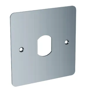 Façade En Inox Ep 1.5 Mm Avec Perçage Anti-Rotation Au Diamètre T25 (85X85 Mm)